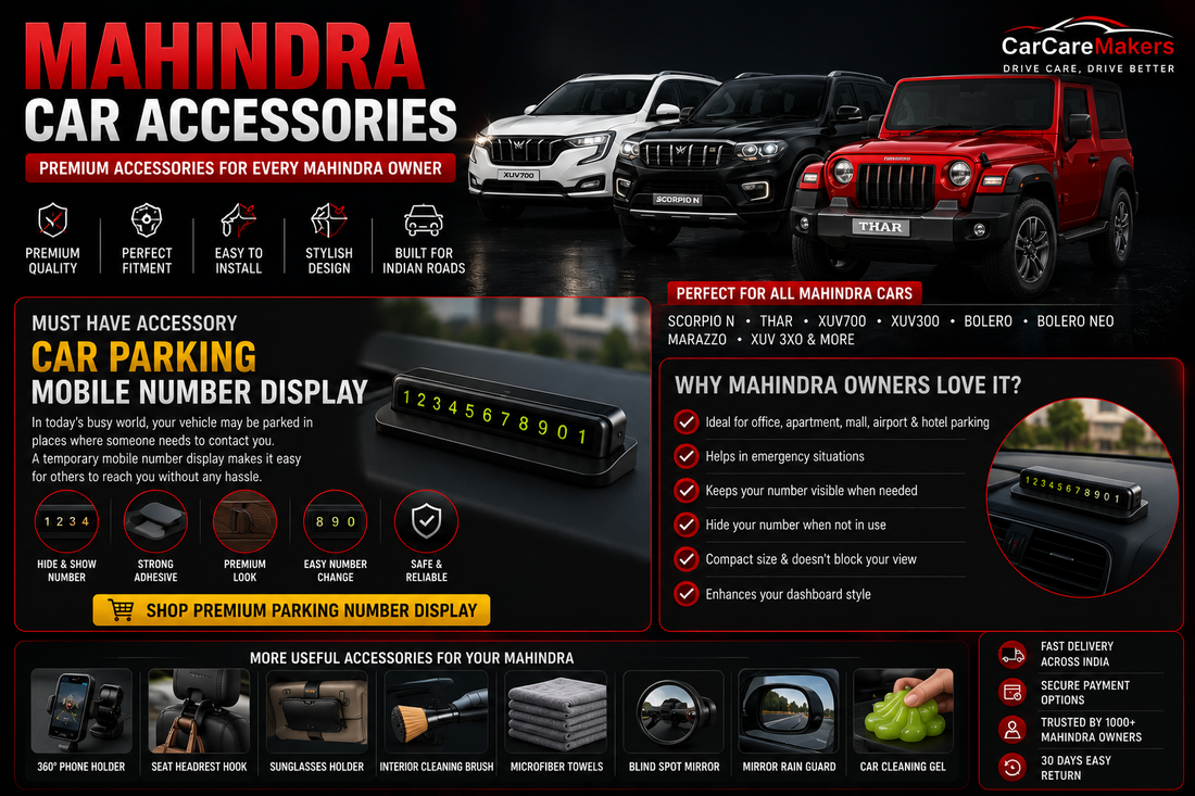 Premium Mahindra Car Accessories for Everyday Convenience