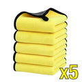 Multipurpose Microfiber 800 GSM Pack of 5-40cm x 40cm Cleaning Towel Microfibre Cloth Highly Absorbent Dust Towels for All Vehicles Bikes Cars Glass