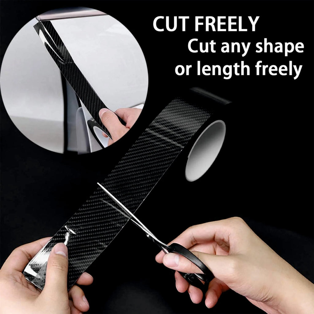 Car High Gloss Anti Scratch Black Carbon Fiber Paint Protection Film Tape