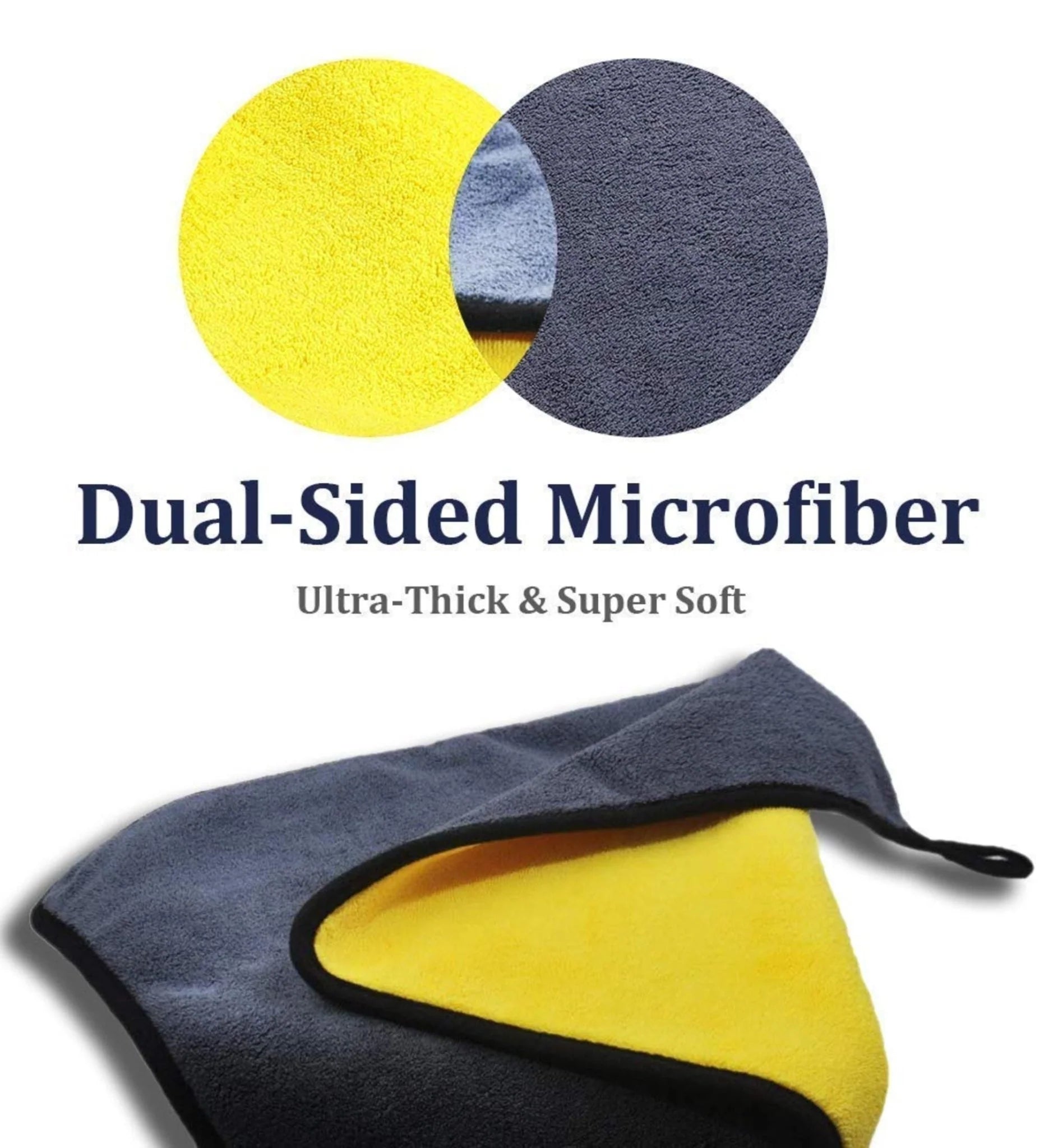 Multipurpose Microfiber 800 GSM Pack of 5-40cm x 40cm Cleaning Towel Microfibre Cloth Highly Absorbent Dust Towels for All Vehicles Bikes Cars Glass