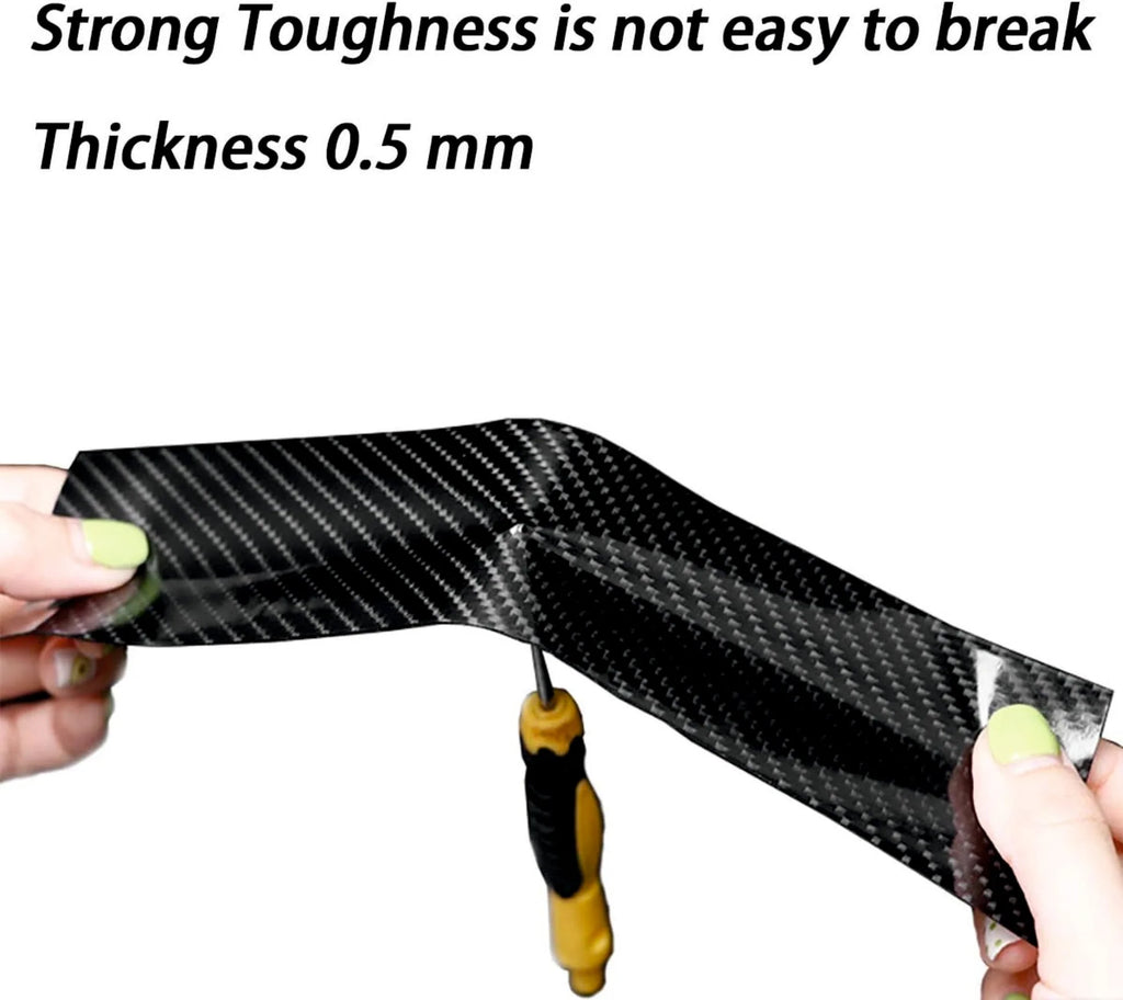 Car High Gloss Anti Scratch Black Carbon Fiber Paint Protection Film Tape
