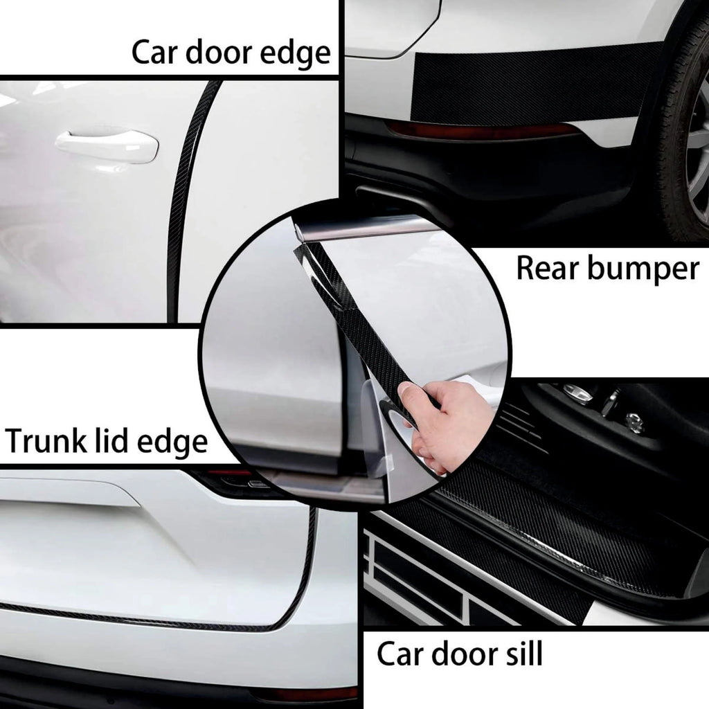 Car High Gloss Anti Scratch Black Carbon Fiber Paint Protection Film Tape