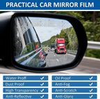 CarCareMakers Car Mirror Rain Guard (2 Pcs)