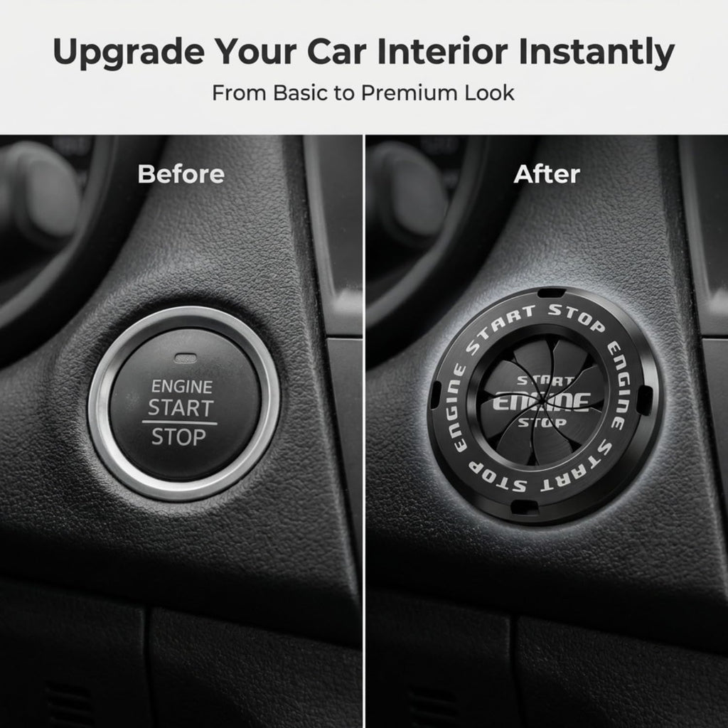 Car Start Stop Button Cover Creative Engine Start Stop Button Cover