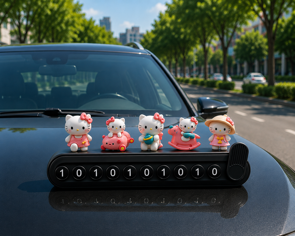 kitty number plate