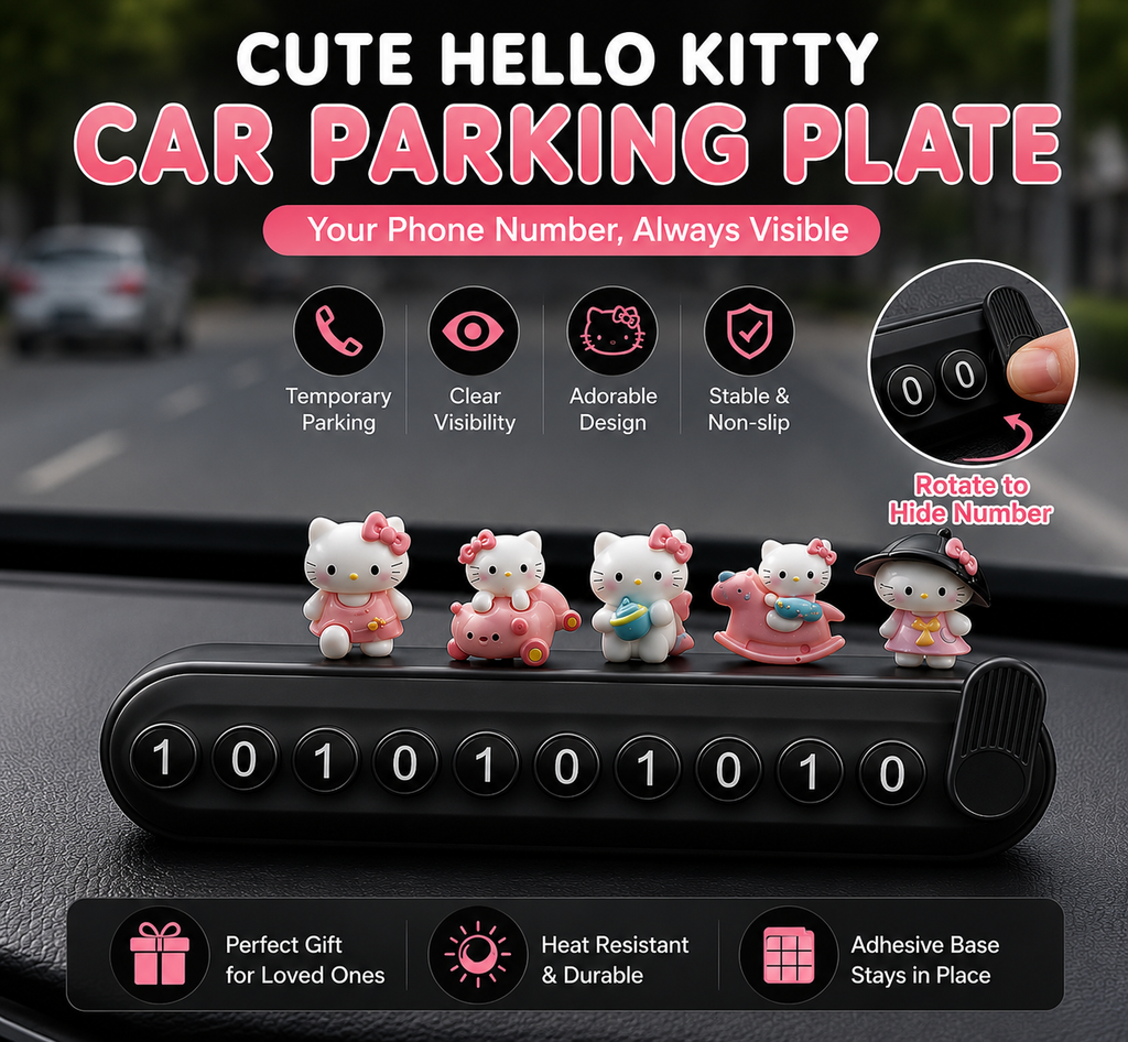 kitty number plate