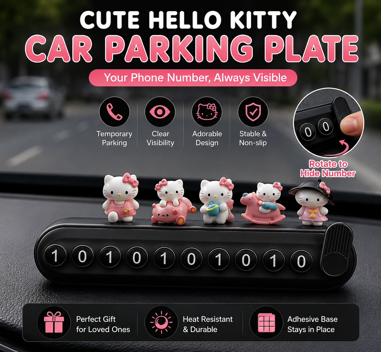 kitty number plate