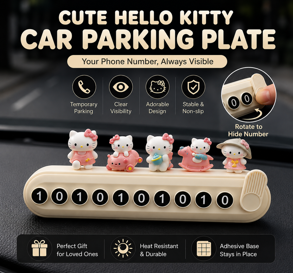kitty number plate