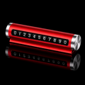 Temporary Car Parking Mobile Number Tool - Red