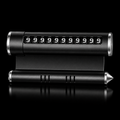 Temporary Car Parking Mobile Number Tool With Multi Use – Black ( mobile stand, fragrance use, glass break, parking solution)