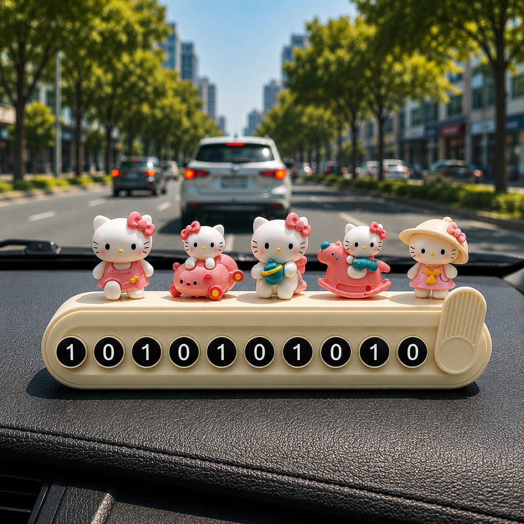 kitty number plate