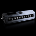 Temporary Car Parking Mobile Number Tool Premium Dashboard Look - Black Gnd Gray