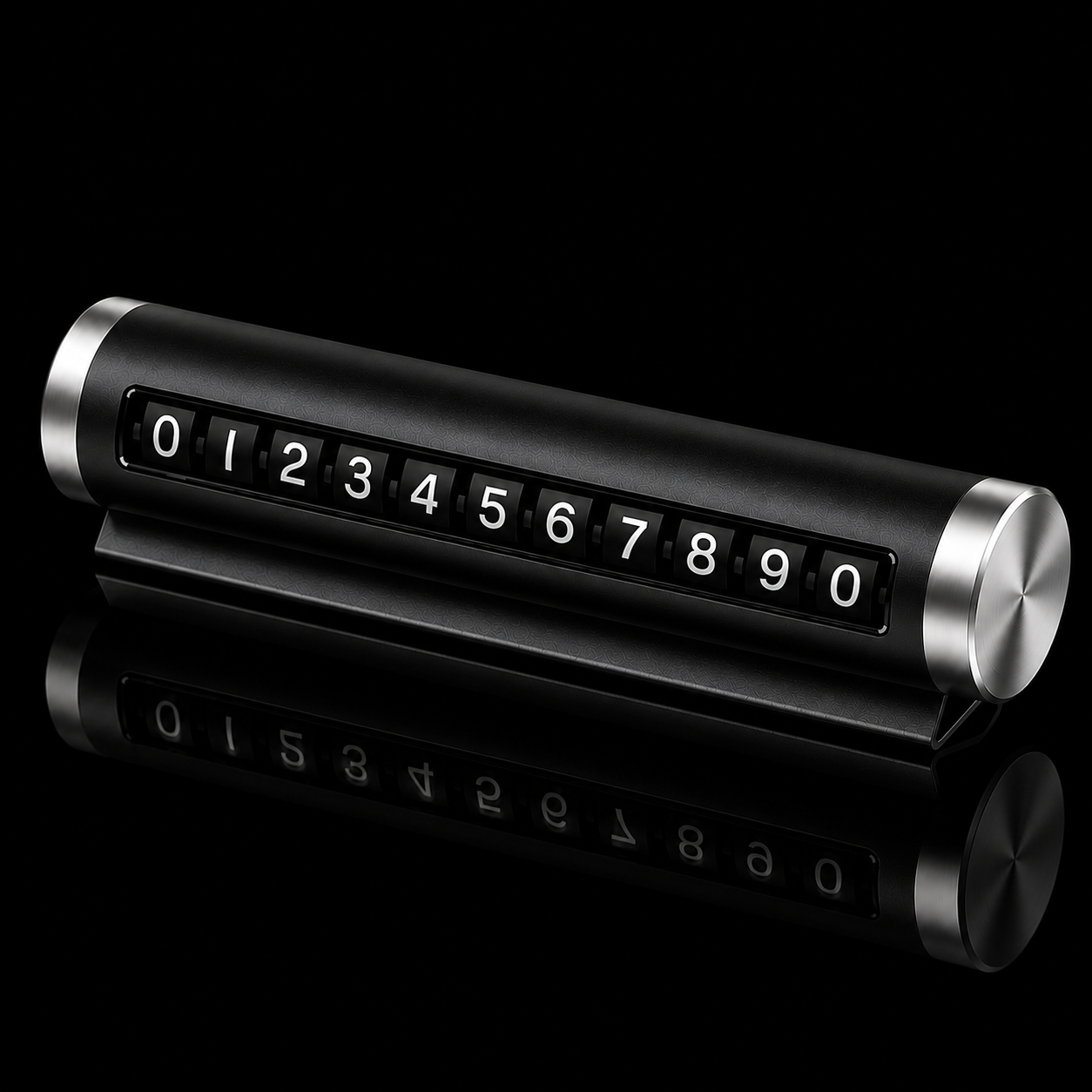 car parking number plate black