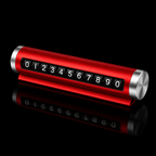 car parking number plate red