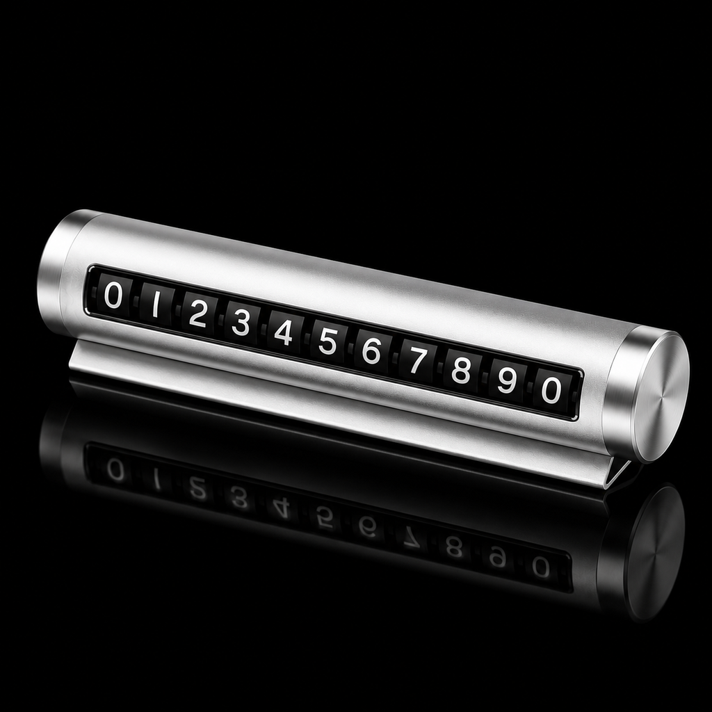 car parking number plate silver