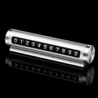 car parking number plate silver