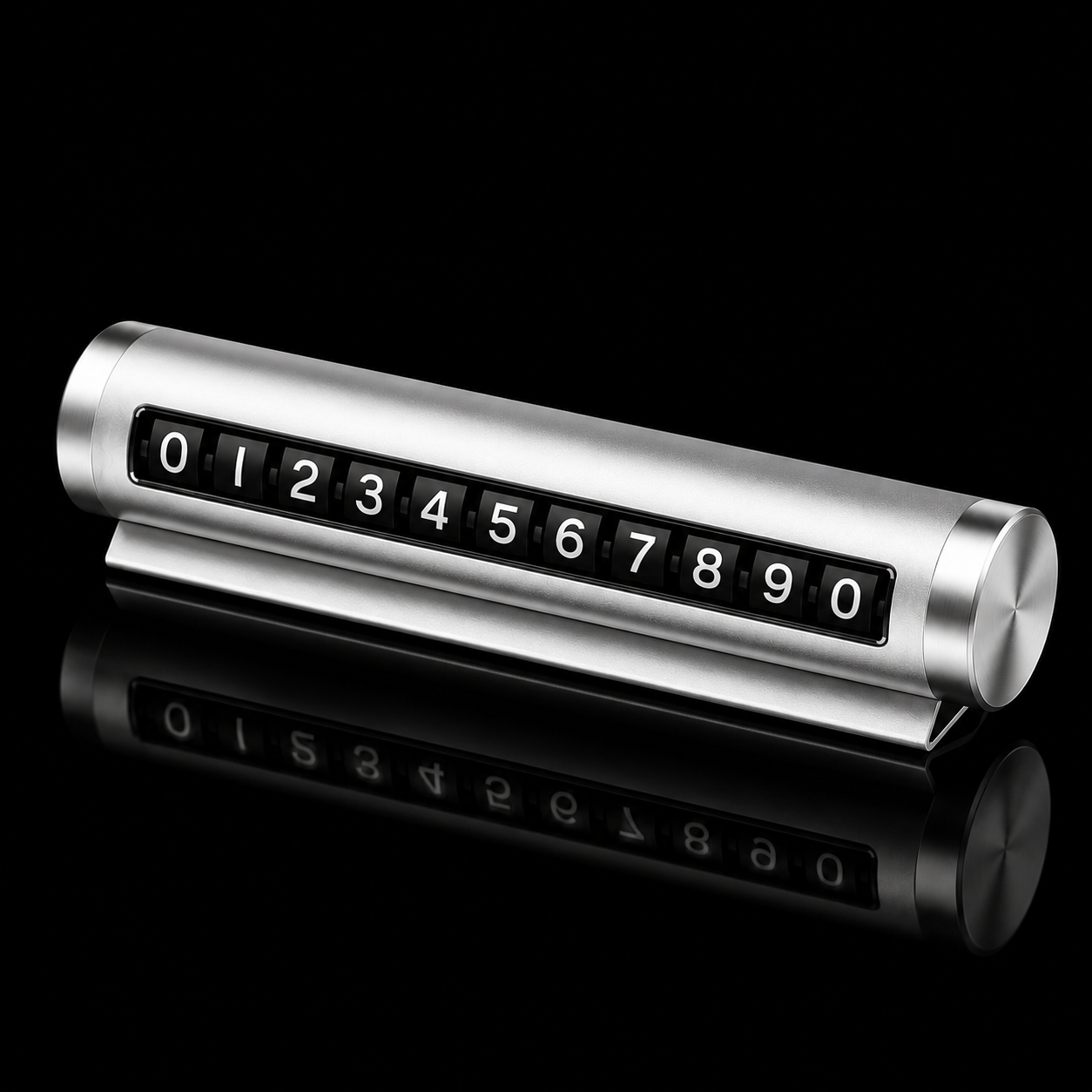 car parking number plate silver