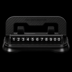 car phone holder and number plate black