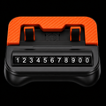 car phone holder and number plate black