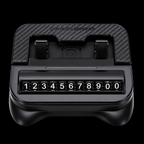 car phone holder and number plate black