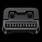 car phone holder and number plate black