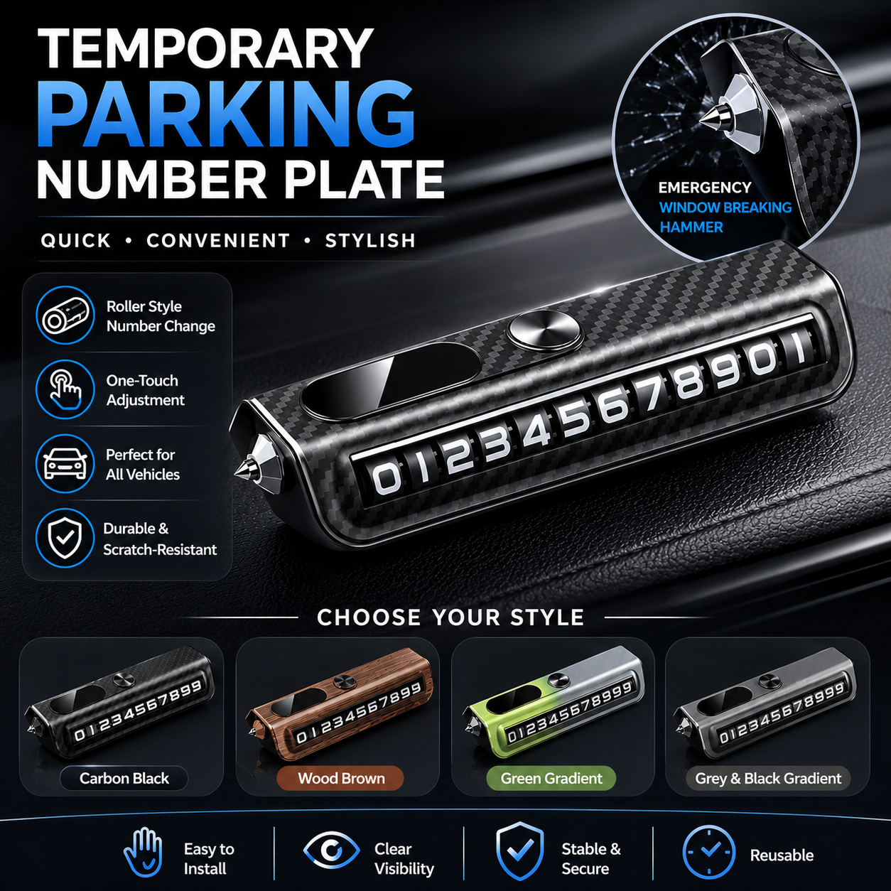premium car parking numbeer feature