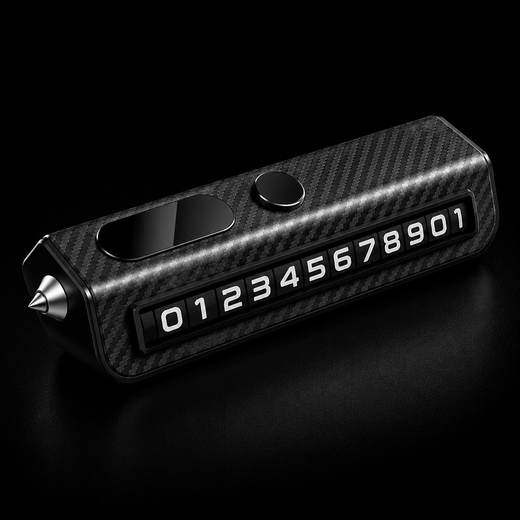premium car parking numbeer plate black