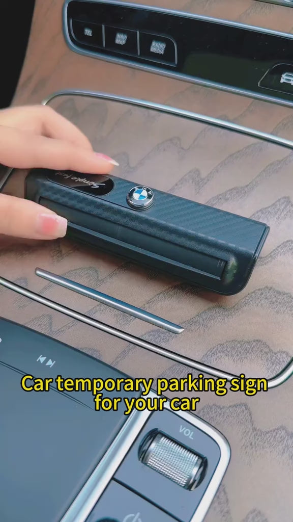 Temporary Car Parking Mobile Number Tool Premium Dashboard Look - Brown