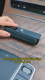 Temporary Car Parking Mobile Number Tool Premium Dashboard Look - Brown