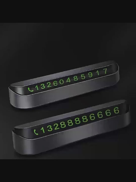 Temporary Car Parking Number Display Push Back Function