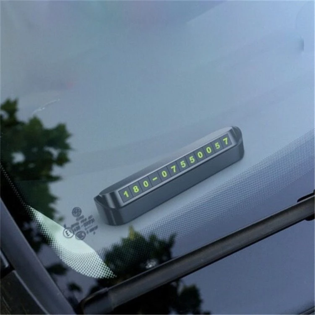 Temporary Car Parking Number Display Push Back Function