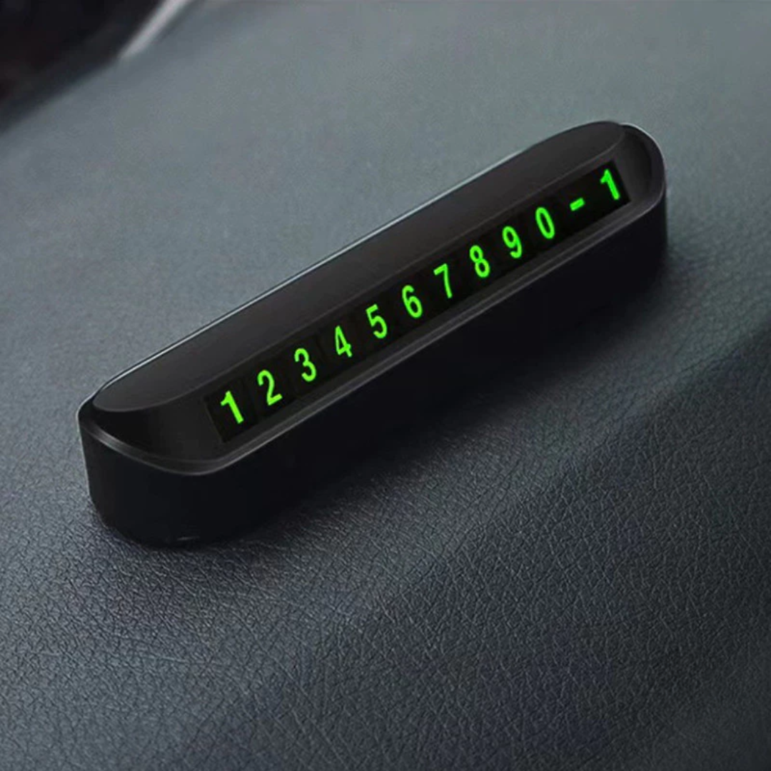 Temporary Car Parking Number Display Push Back Function