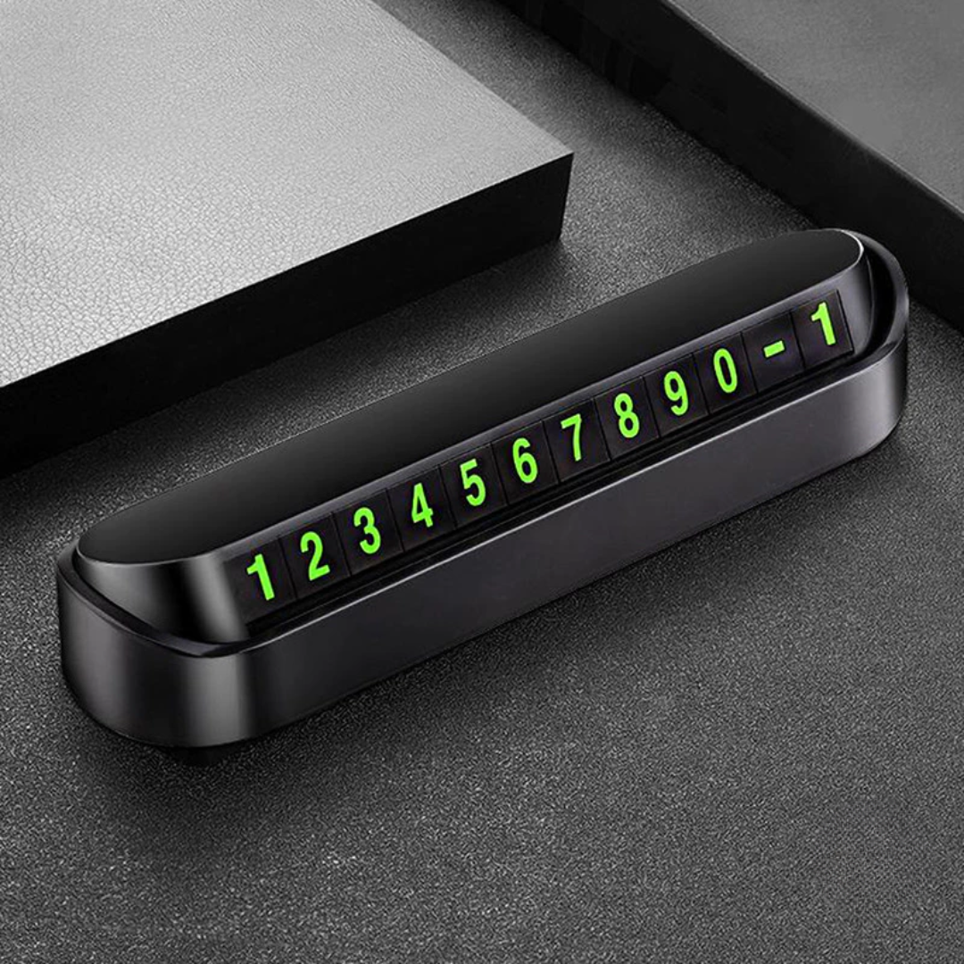 Temporary Car Parking Number Display Push Back Function