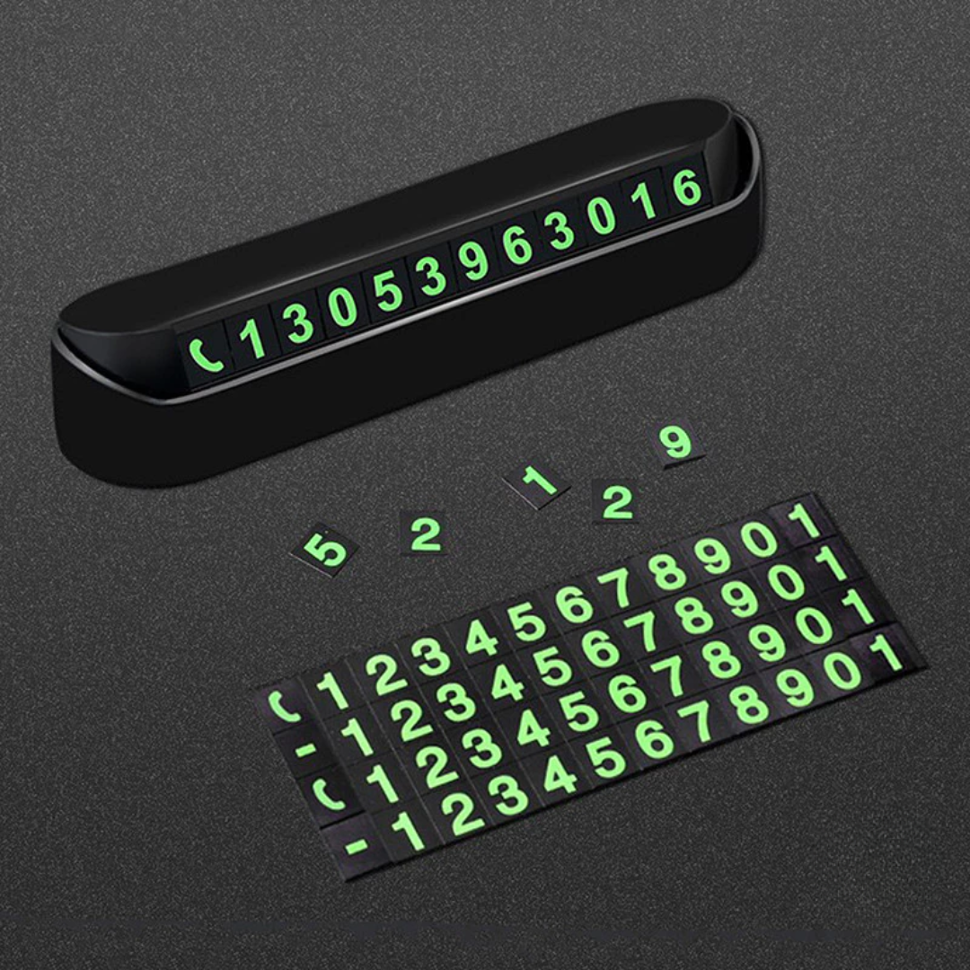 Temporary Car Parking Number Display Push Back Function