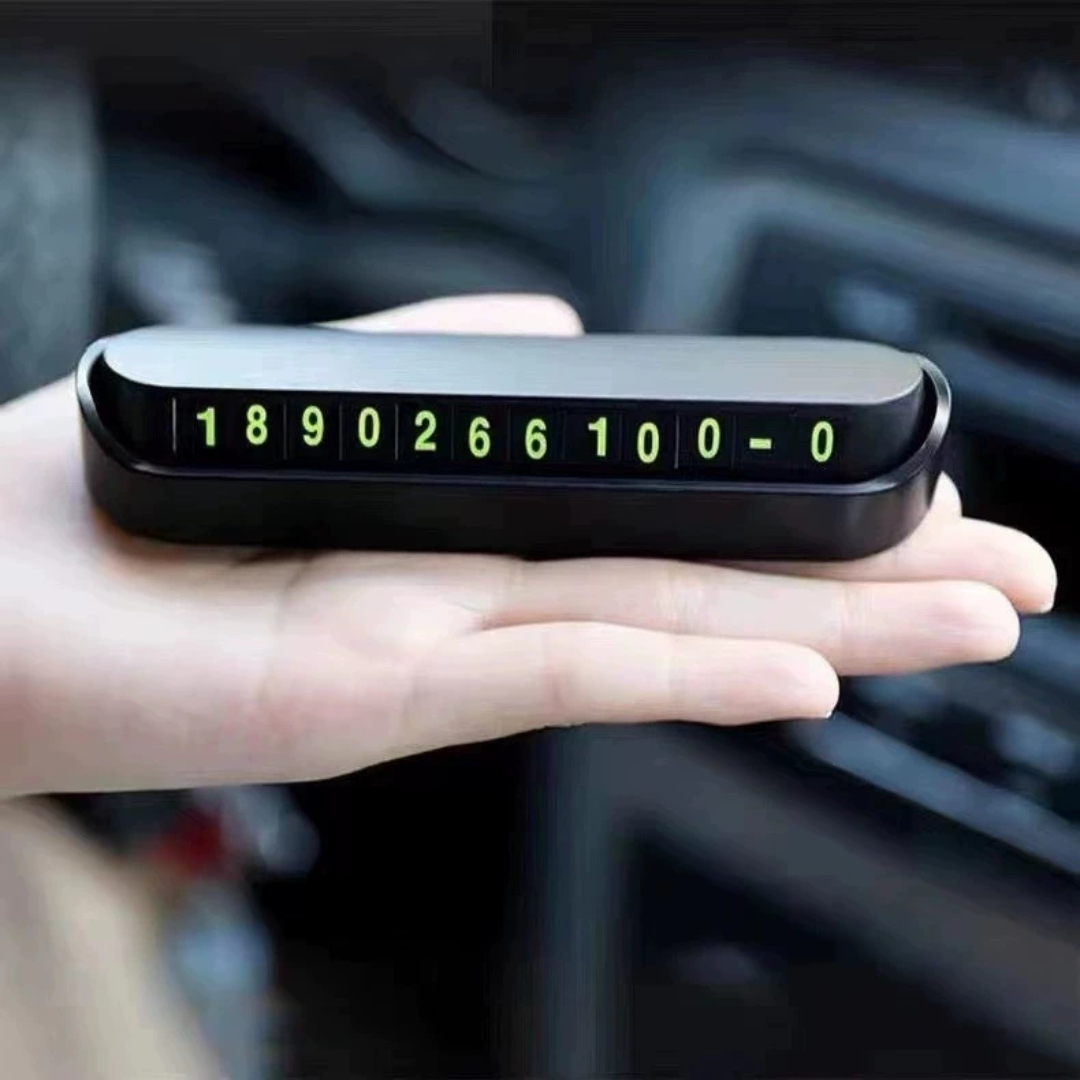 Temporary Car Parking Number Display Push Back Function