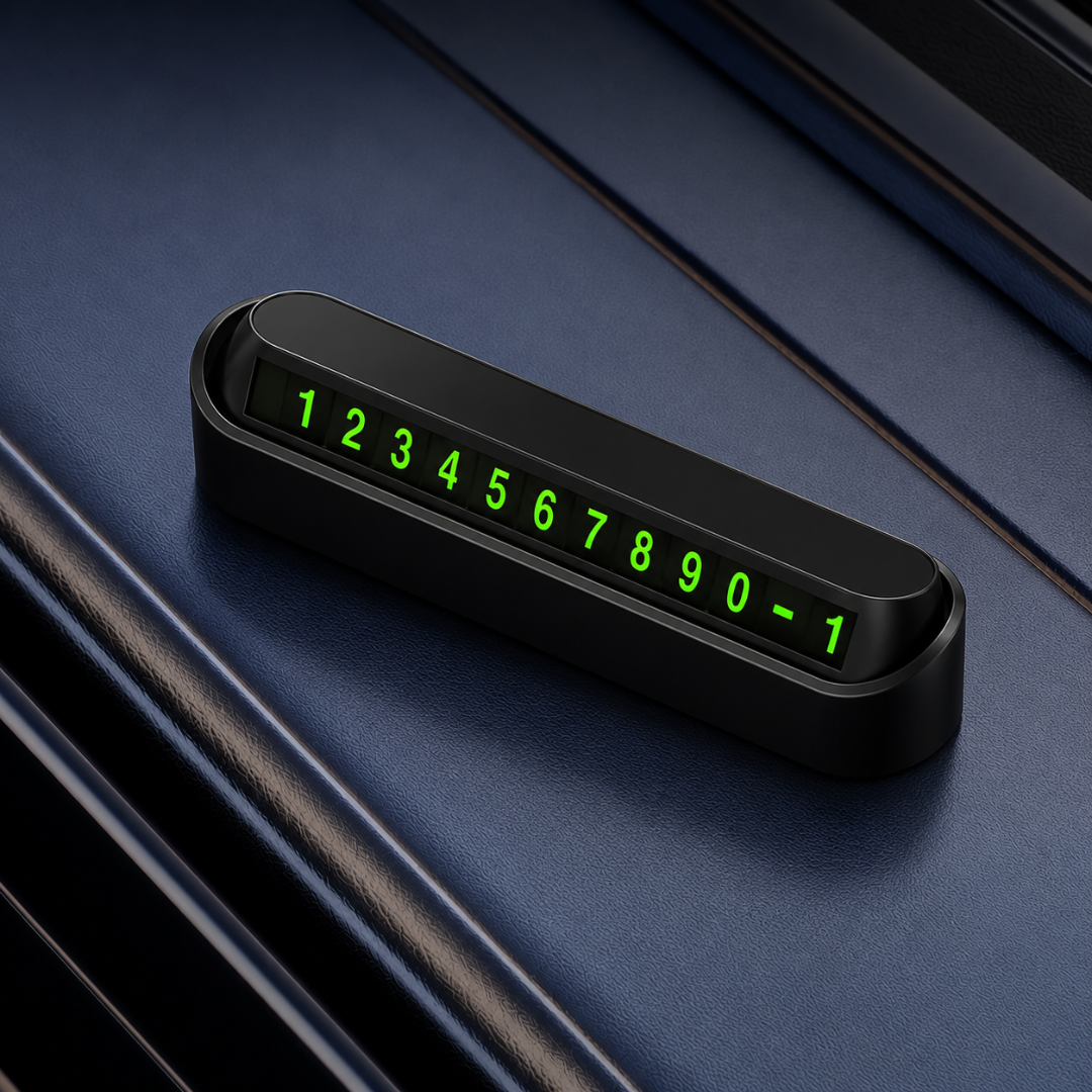 Temporary Car Parking Number Display Push Back Function