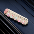 Temporary Car Parking Contact Number Display with Hello Kitty - Cream Color