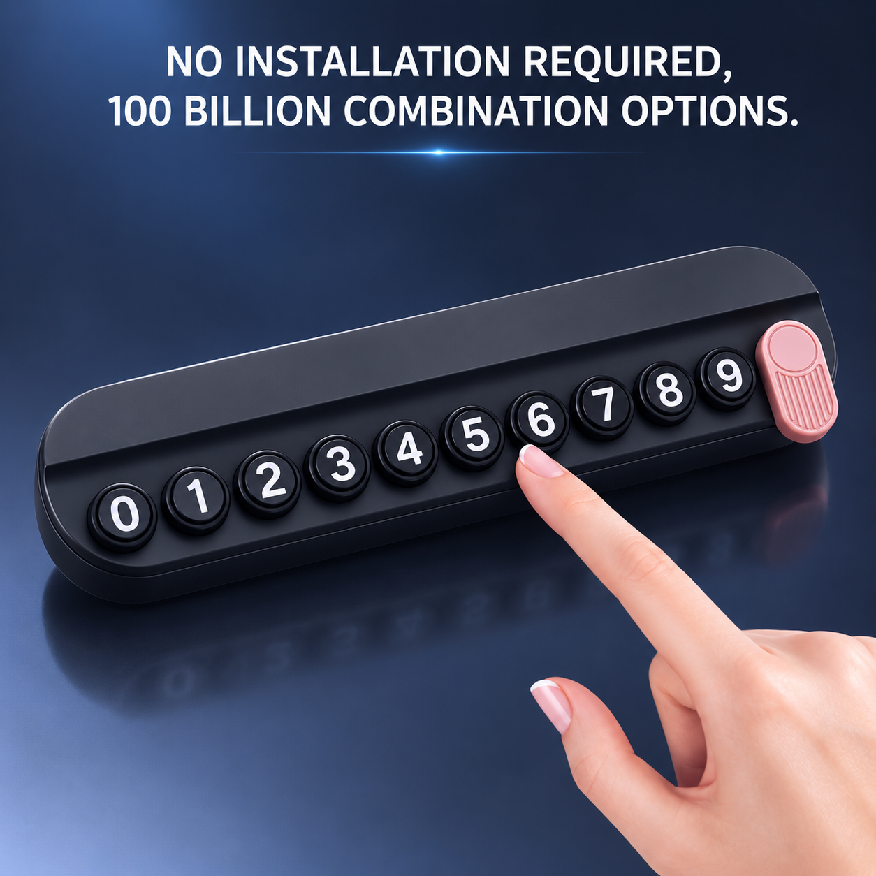 Temporary Car Parking Contact Number Display With Air Fragrance Facility Balck Color