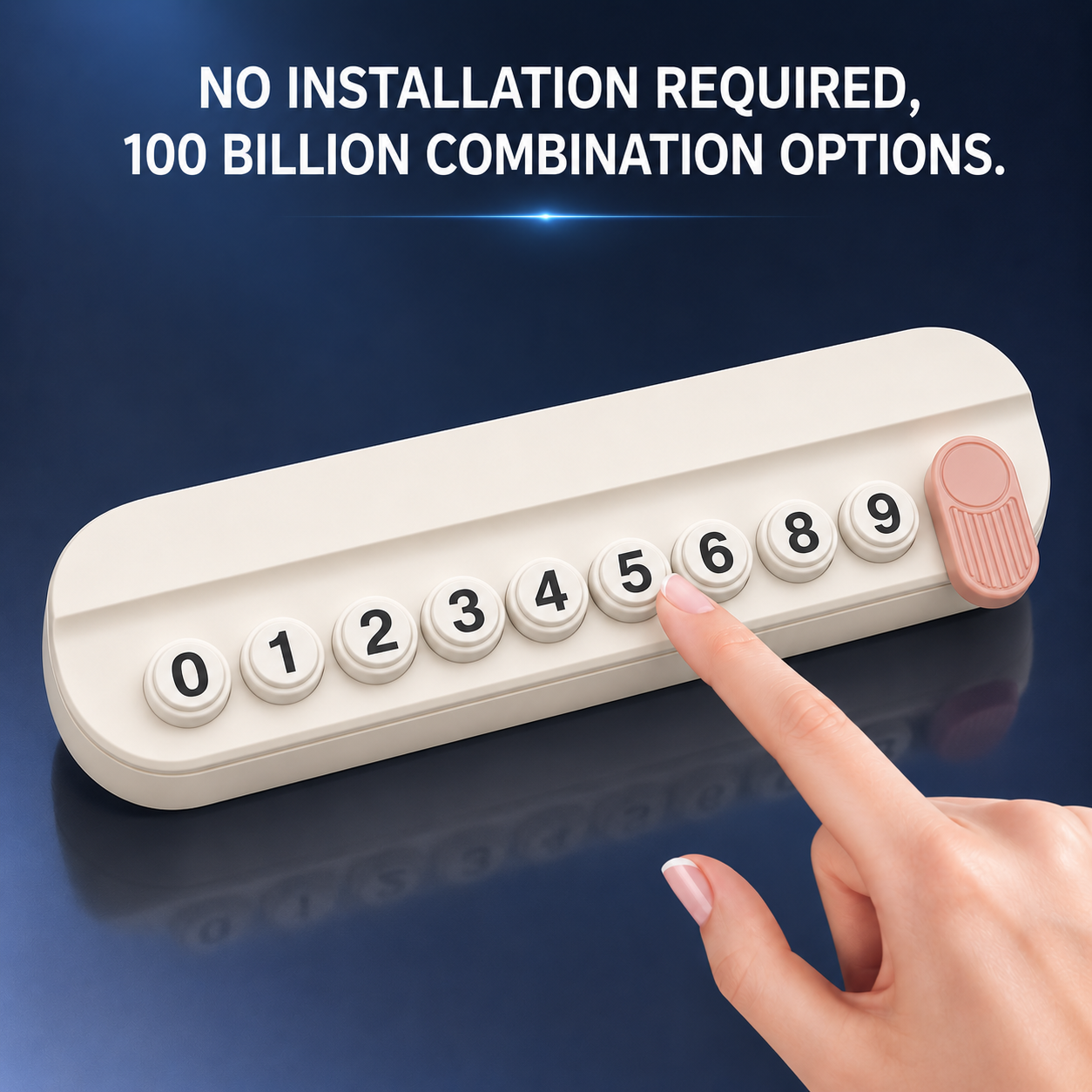 Temporary Car Parking Contact Number Display With Air Fragrance Facility Cream Color