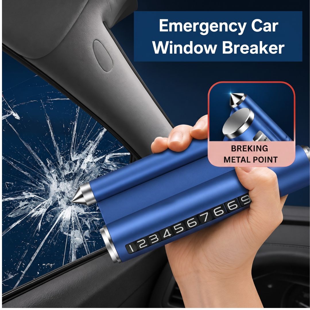 Temporary Car Parking Contact Number Display With Multi Use – Blue